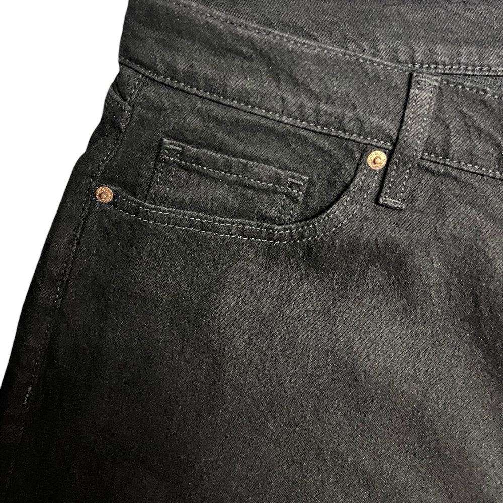 Old Navy Boyfriend Jeans Plus SZ 20 Black Mid-Rise Distressed Ripped NEW HI Rise - Picture 6 of 10